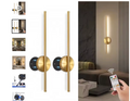 Magnetic Rechargeable 50 Wall Lamp Black Gold For Living Room Bedroom Hallway Study Stairwell Cloakroom LED Lighting Wiring Free